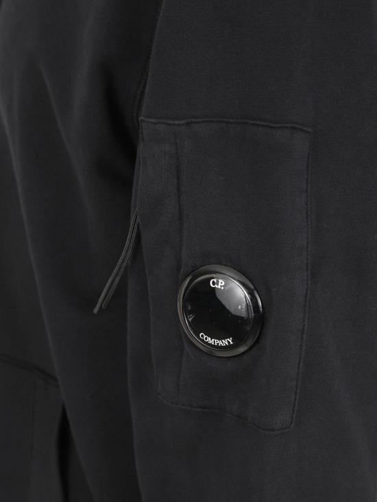 26SS 씨피 컴퍼니 집 후드 렌즈 스웨트셔츠 20CMSS081A002246G 999 BLACK - C.P. COMPANY