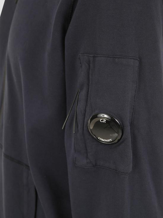 26SS 씨피 컴퍼니 집 후드 렌즈 스웨트셔츠 20CMSS081A002246G 888 TOTAL ECLIPSE - C.P. COMPANY