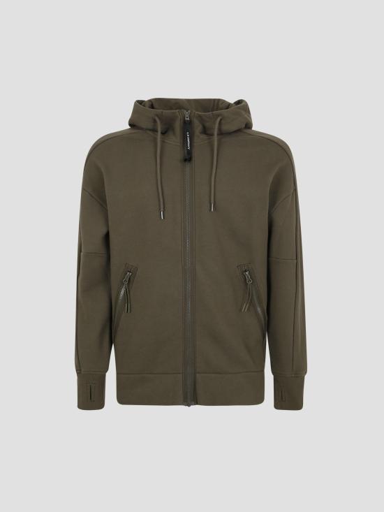 26SS 씨피 컴퍼니 다이애그널 레이즈드 플리스 고글 스웨트셔츠 RCCMSS715A005086W 683 IVY GREEN