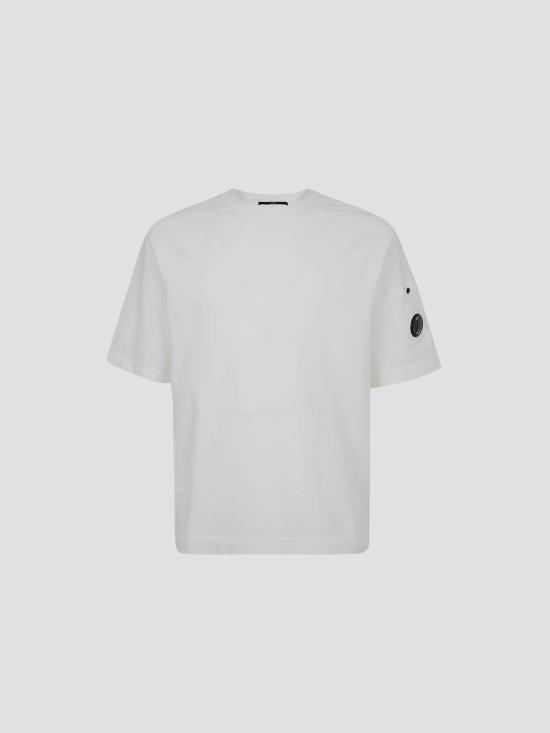 26SS 씨피 컴퍼니 라이트 플리스 숏슬리브 스웨트셔츠 20CMSS034A002246G 103 GAUZE WHITE