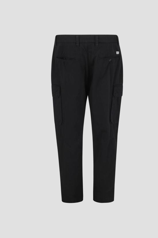 26SS 씨피 컴퍼니 코튼 개버딘 루즈 카고 팬츠 20CMPA185A110458G 999 BLACK - C.P. COMPANY