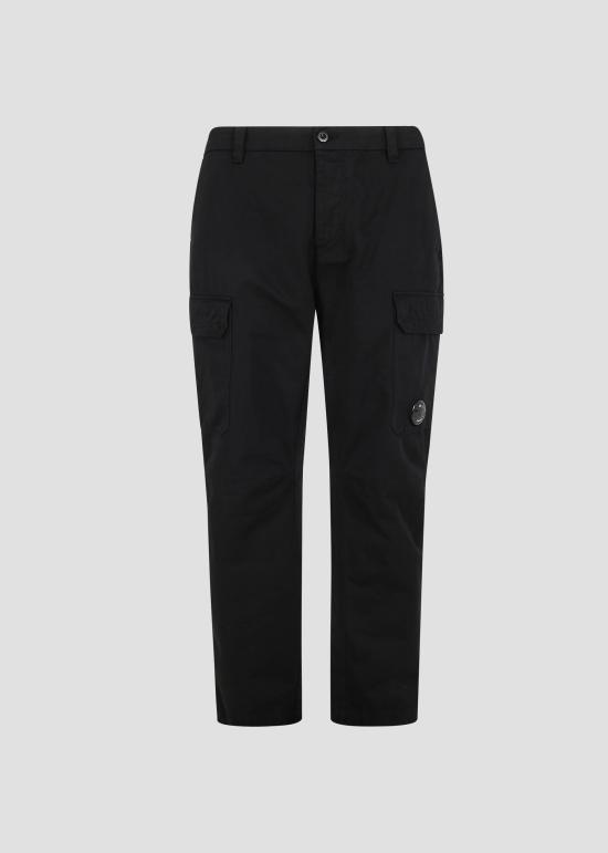 26SS 씨피 컴퍼니 코튼 개버딘 루즈 카고 팬츠 20CMPA185A110458G 999 BLACK