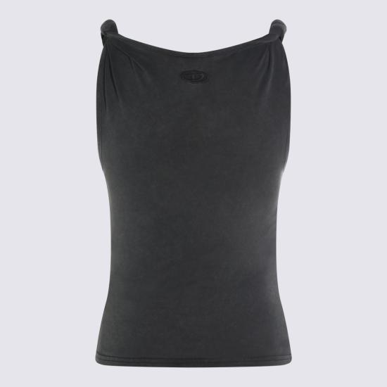  디젤 민소매 티셔츠 모달 탱크탑 블랙 - DIESEL