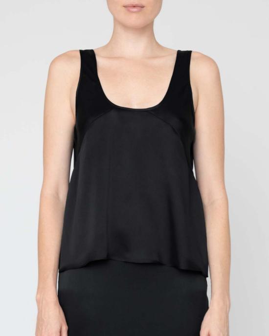  잉가 레나 민소매 티셔츠 탈리아 실크 탱크탑