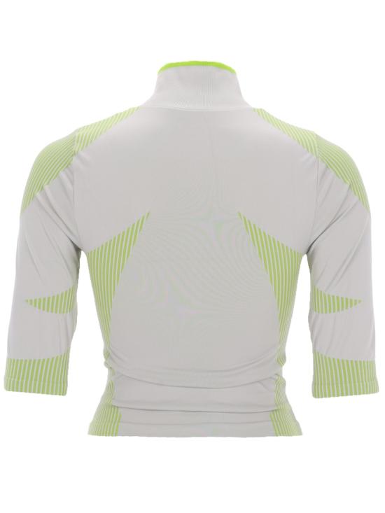 26SS 카사블랑카 반팔 티셔츠 W SP26 ACT 056 01GREY LIME - CASABLANCA