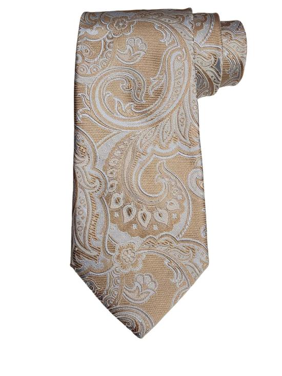  에트로 넥타이 자카드 페이즐리 프린트 실크  (그레이)