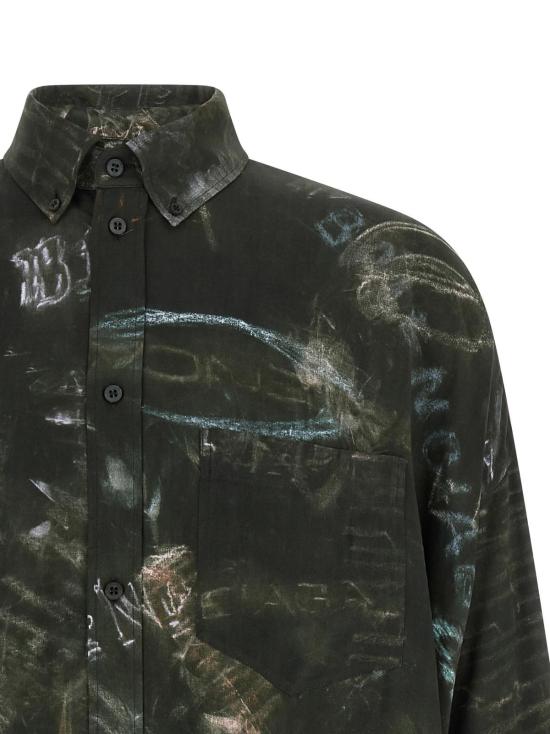  발렌시아가 긴팔 셔츠 코쿤 셔츠 블랙 - BALENCIAGA