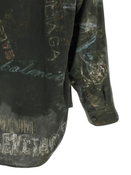  발렌시아가 긴팔 셔츠 코쿤 셔츠 블랙 - BALENCIAGA