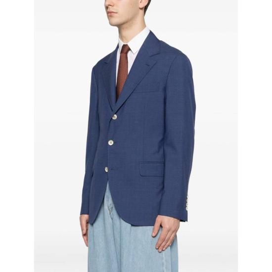  브루넬로 쿠치넬리 수트 자켓 Brunello Cucinelli 재킷 블레이저 블루 - BRUNELLO CUCINELLI