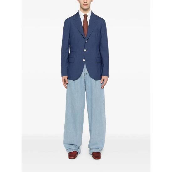  브루넬로 쿠치넬리 수트 자켓 Brunello Cucinelli 재킷 블레이저 블루 - BRUNELLO CUCINELLI