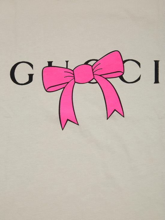 26SS 블랙 스코어 반팔 티셔츠 GUCCIBOWBONE BEIGE - BLACK SCORE