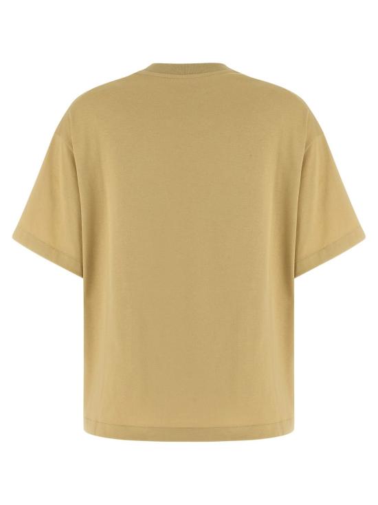  질샌더 반팔 티셔츠 질 샌더 로고 티셔츠 베이지 - JIL SANDER