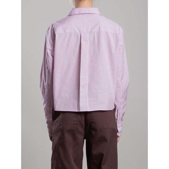  Pharaoh 셔츠 파라오 엔조 셔츠, 일본 스트라이프 라일락 색상 - PHARAOH