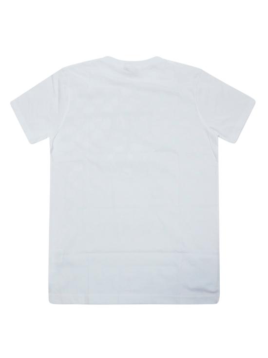 26SS 블랙 스코어 반팔 티셔츠 BSMCCLABUCCILOGOPATT WHITE BIANCO - BLACK SCORE