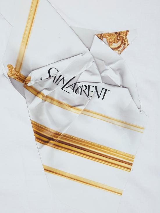 26SS 블랙 스코어 반팔 티셔츠 SAINTCRUSHGOLDWHITE BIANCO - BLACK SCORE