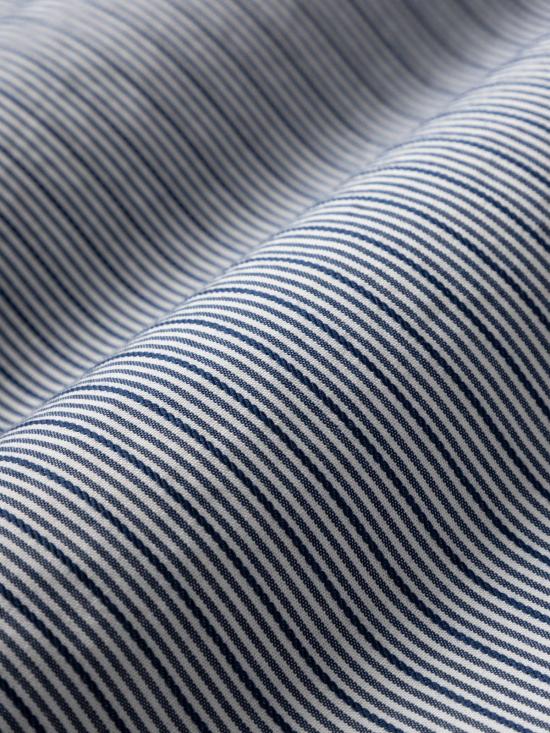  O.N.S 긴팔 셔츠 아드리안 도비 스트라이프  브라이트 화이트/아이언 블루 스트라이프 - O.N.S