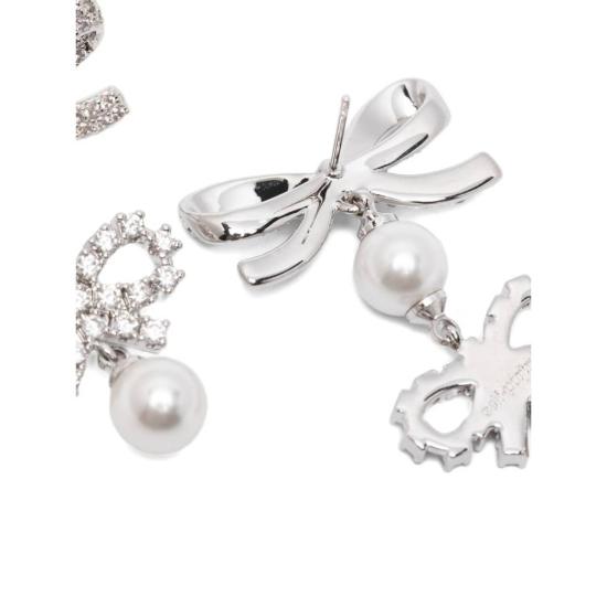  셀프 포트레이트 이어링 실버/화이트 - SELF PORTRAIT