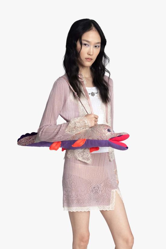  안나 수이 가디건 란제리 레이스 니트 - ANNA SUI