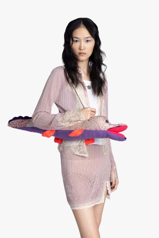  안나 수이 가디건 란제리 레이스 니트 - ANNA SUI