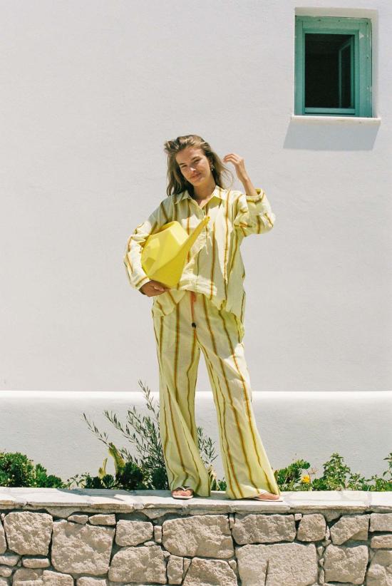  Ciao Ciao Vacation 블라우스 차오 차오 베케이션 샌디 스트라이프 바인즈 블라우스 - CIAO CIAO VACATION