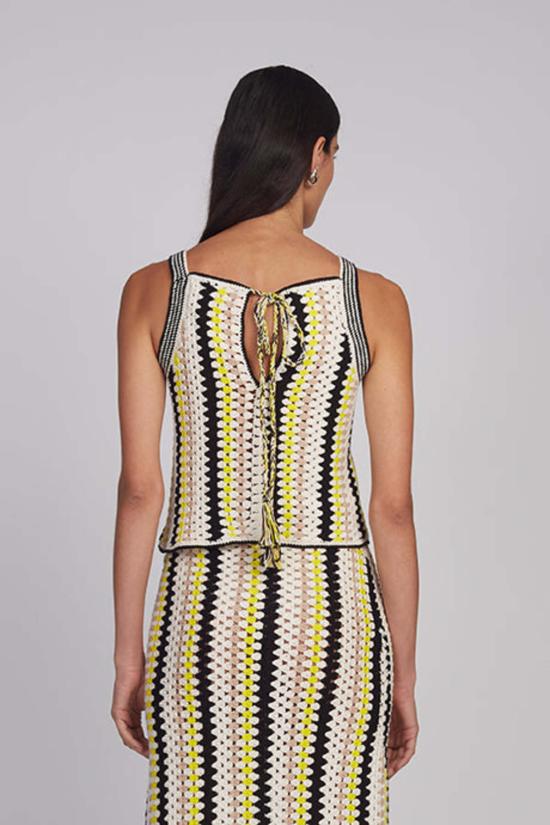  일레븐 식스 민소매 티셔츠 케리 크로셰 탱크탑 - ELEVEN SIX