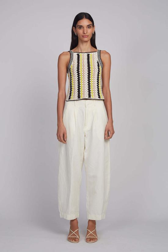  일레븐 식스 민소매 티셔츠 케리 크로셰 탱크탑 - ELEVEN SIX