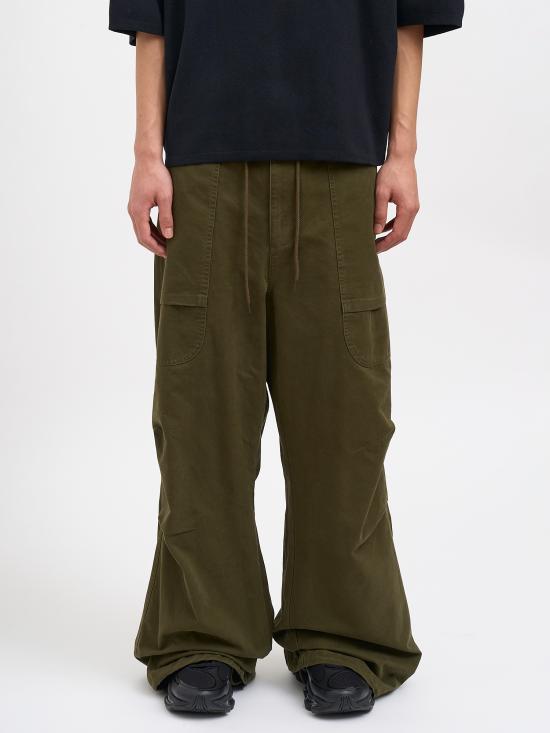 26SS 엔타이어 스튜디오 스트레이트 팬츠 NESSS26PA050126240 Green - ENTIRE STUDIOS