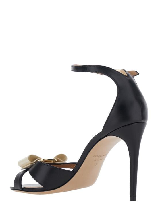  살바토레 페라가모 샌들 페라가모 바라 힐  블랙 - SALVATORE FERRAGAMO