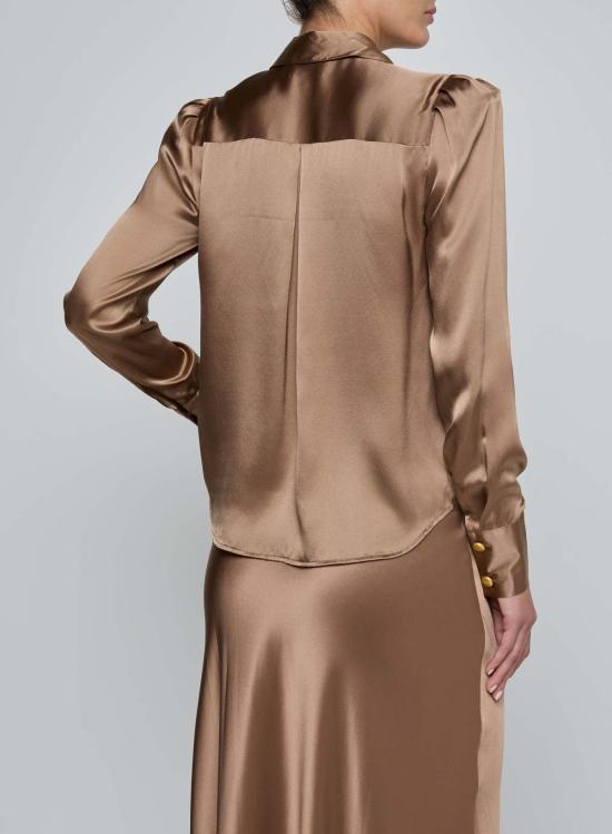  라장스 블라우스 허니 타이 실크 - L'AGENCE