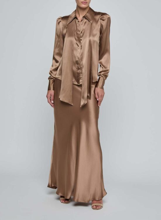  라장스 블라우스 허니 타이 실크 - L'AGENCE