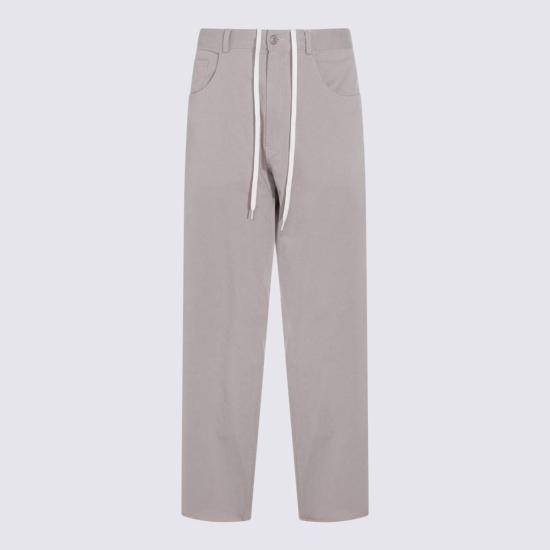  MM6 메종마르지엘라 치노 팬츠 Mm6 메종 마르지엘라 라이트 그레이 코튼 팬츠 그레이