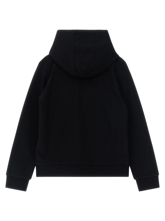  [키즈] 몽클레어 풀오버 몽클레르 로고 자수 후드티 (블랙) 키즈 사이즈 - MONCLER