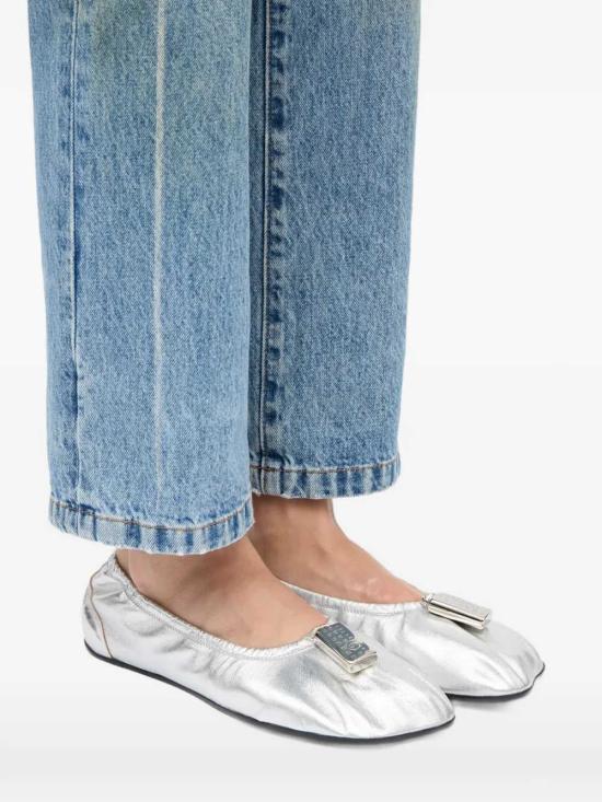 26SS MM6 메종마르지엘라 플랫 슈즈 S59WZ0106P7703 T9002 SILVER - MM6 MAISON MARGIELA