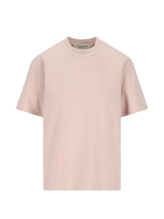  골든구스 반팔 티셔츠 골든 구스 프린트 면 티셔츠 (회색)