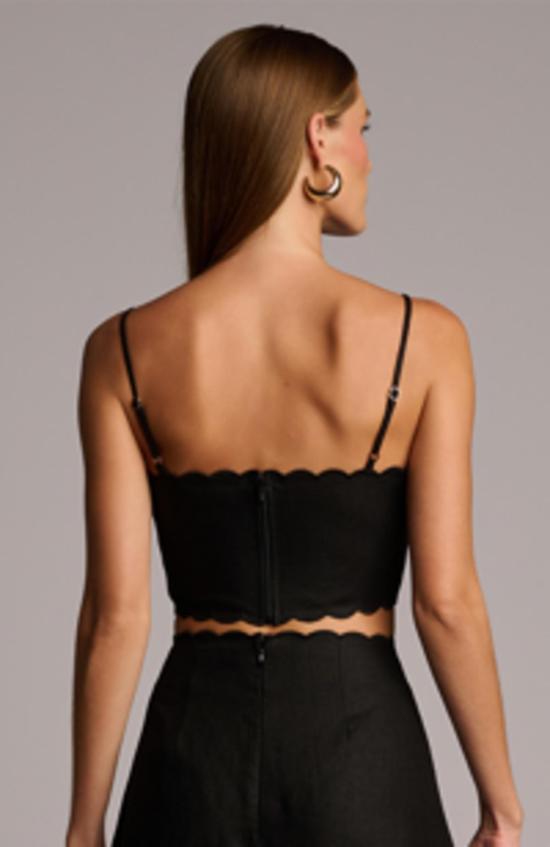  헤브론 민소매 티셔츠 델릴라 탑 블랙 - HEVRON