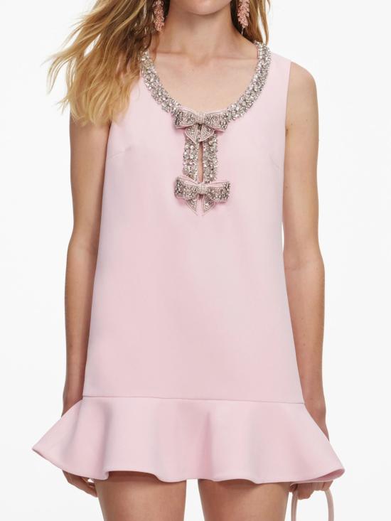 26SS 셀프 포트레이트 미디 원피스 SS26036SAP PINK Pink - SELF PORTRAIT