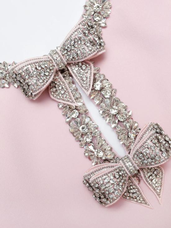 26SS 셀프 포트레이트 미디 원피스 SS26036SAP PINK Pink - SELF PORTRAIT