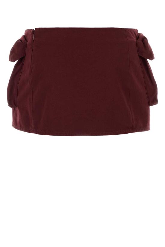 26SS 미우미우 숏 스커트 MG2610SOOO19CV F0399 Burgundy - MIU MIU