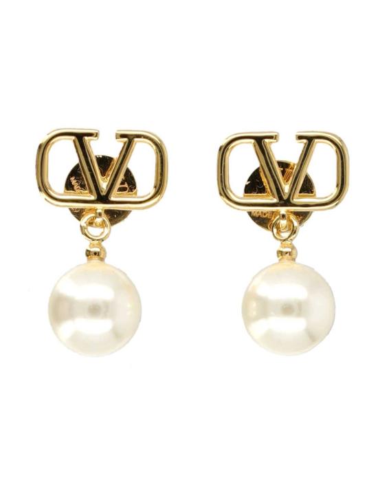  발렌티노 가라바니 이어링 Valentino Garavani Vlogo 진주 귀걸이 골드