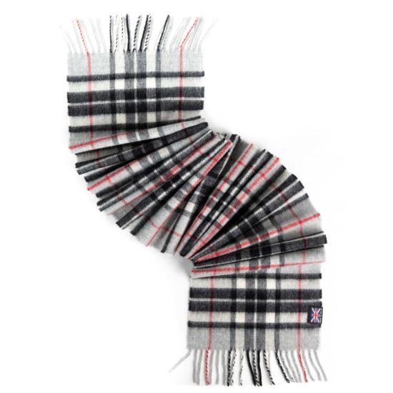  프린스 오브 스코츠 머플러/스카프 메리노 램스울 타탄 스카프 그레이 톰슨 - PRINCE OF SCOTS
