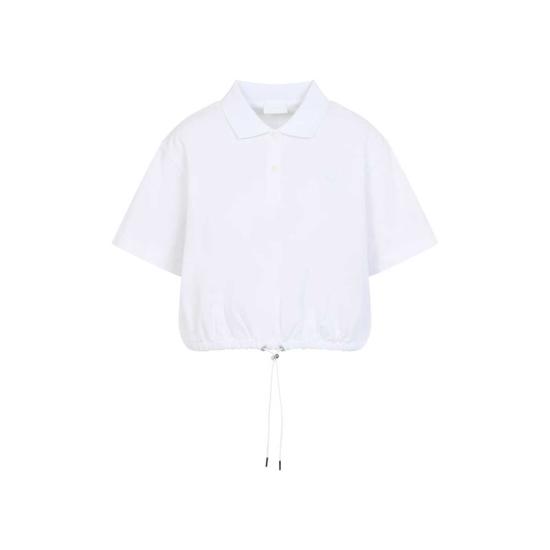  몽클레어 반팔 티셔츠 반팔 폴로 셔츠 화이트 - MONCLER