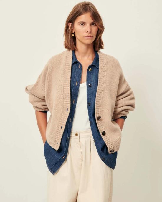  메이블앤모스 가디건 세순 세라토 오버사이즈 - MABEL AND MOSS