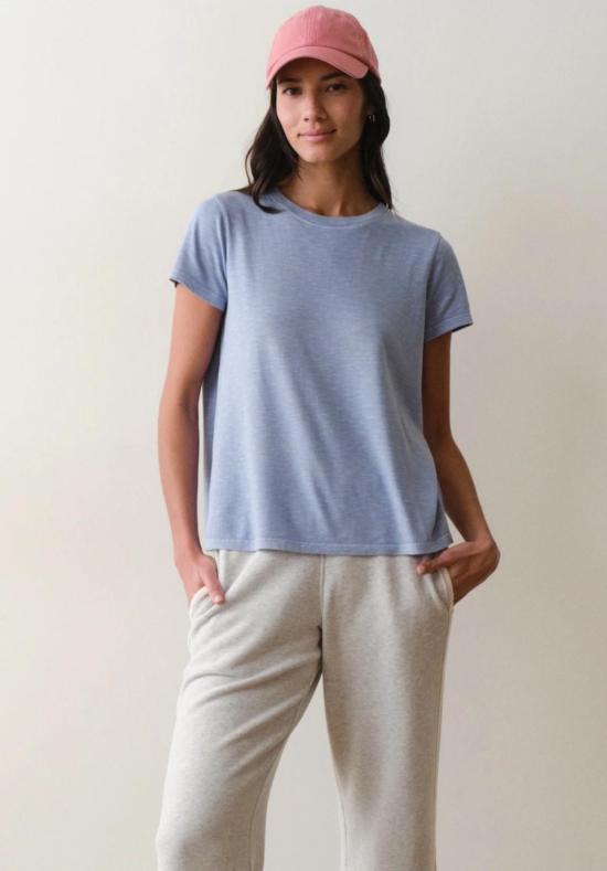  Marine Layer 반팔 티셔츠 마린 레이어 스윙 크루 티셔츠 코스탈 블루