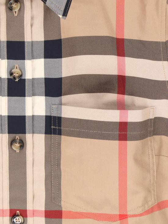  버버리 셔츠 체크 셔츠 베이지 - BURBERRY