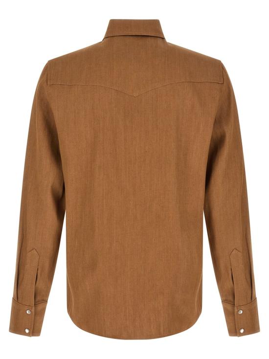  아페쎄 데님 팬츠 A.P.C. 웨스턴 셔츠 브라운 - A.P.C.