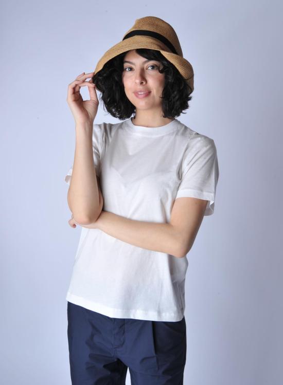  Mature Ha 모자 성숙한 갈색과 연한 검정색 리본이 달린 챙이 넓은 박스형 - OTHER BRANDS