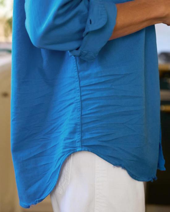  프랭크 앤 에일린 셔츠 프랭크 & 아일린 아일린 릴렉스드 버튼업 셔츠 라피스 - FRANK & EILEEN