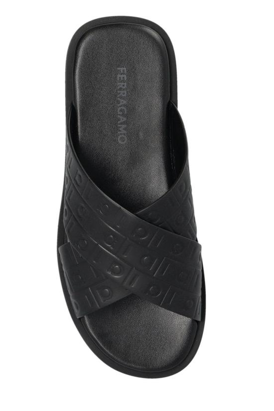  살바토레 페라가모 샌들 페라가모 모노그램  블랙 - SALVATORE FERRAGAMO