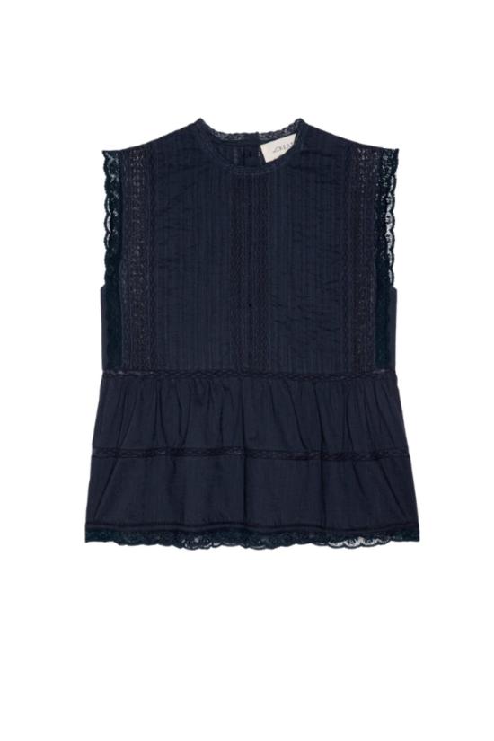  더 그레이트 블라우스 위대한. 소네트 탑 네이비 - THE GREAT