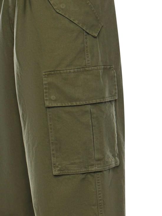  버버리 치노 팬츠 코튼 카고 팬츠 파스처 그린 - BURBERRY